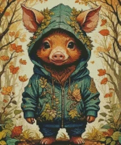 Boar Baby Diamond Painting