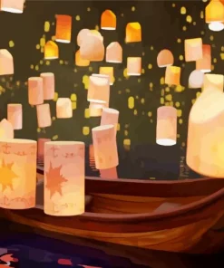 Boat From Tangled Diamond Painting