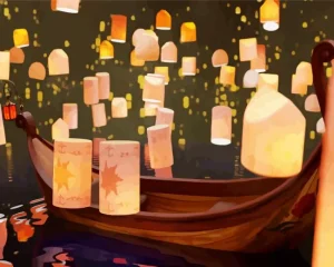 Boat From Tangled Diamond Painting