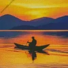 Boat Silhouette Diamond Painting