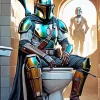 Boba Fett Bathroom Diamond Painting