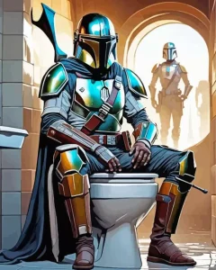 Boba Fett Bathroom Diamond Painting