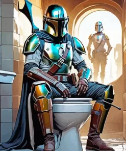 Boba Fett Bathroom Diamond Painting