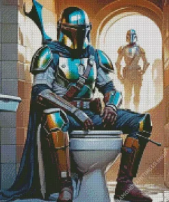 Boba Fett Bathroom Diamond Painting