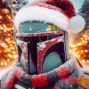 Boba Fett Christmas Diamond Painting