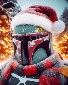 Boba Fett Christmas Diamond Painting