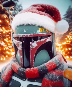 Boba Fett Christmas Diamond Painting