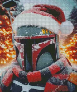 Boba Fett Christmas Diamond Painting