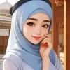 Hijab Anime Girl Diamond Painting