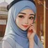 Hijab Anime Girl Diamond Painting