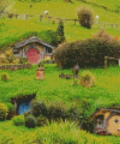 Hobbiton House Diamond Painting