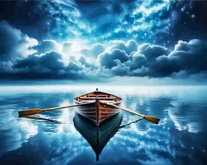 Row Boat Diamond Painting